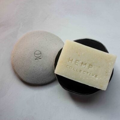 Hemp-Collective-Ceramic-soap-dish-and-Oatmeal-nourishing-soap