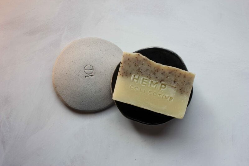 Hemp-Collective-Ceramic-soap-dish-and-Lemon-Myrtle- Soap